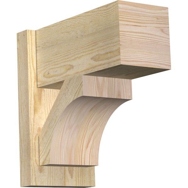 Ekena Millwork Westlake Block Rough Sawn Outlooker, Douglas Fir, 8"W x 16"D x 16"H OUT08X16X16WTL05RDF - main
